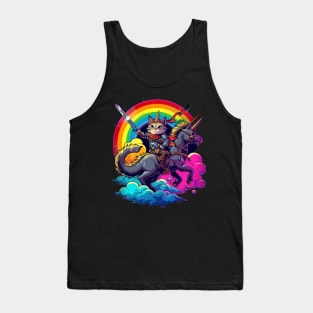 Cat Dinosaur Journey Tank Top